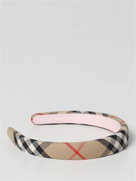 cerchietti per capelli burberry prezzi|Cerchietto Burberry Check in Beige .